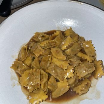 Cotogna signature dishes Agnolotti del PlinRaviolo Di RicottaCorn Triangoli